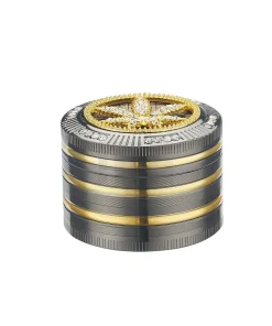 Alternative view of CHAMP HIGH – BLING BLING LEAF – Grinder 50mm – 4-teilig