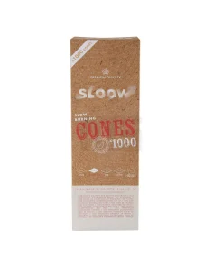 SLOOW – Unbleached Cones – 1000 Stück – Naturbelassen & fertig gedreht