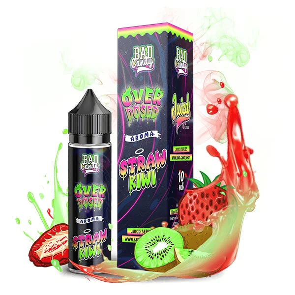 Bad Candy Overdosed Straw Kiwi Juicd 10ml Aroma – Bild 2
