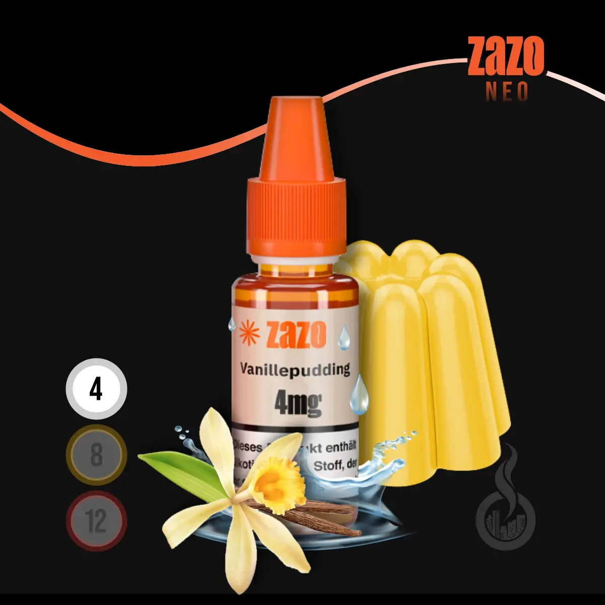 ZAZO NEO Vanillepudding Liquid – 10 ml – Bild 2
