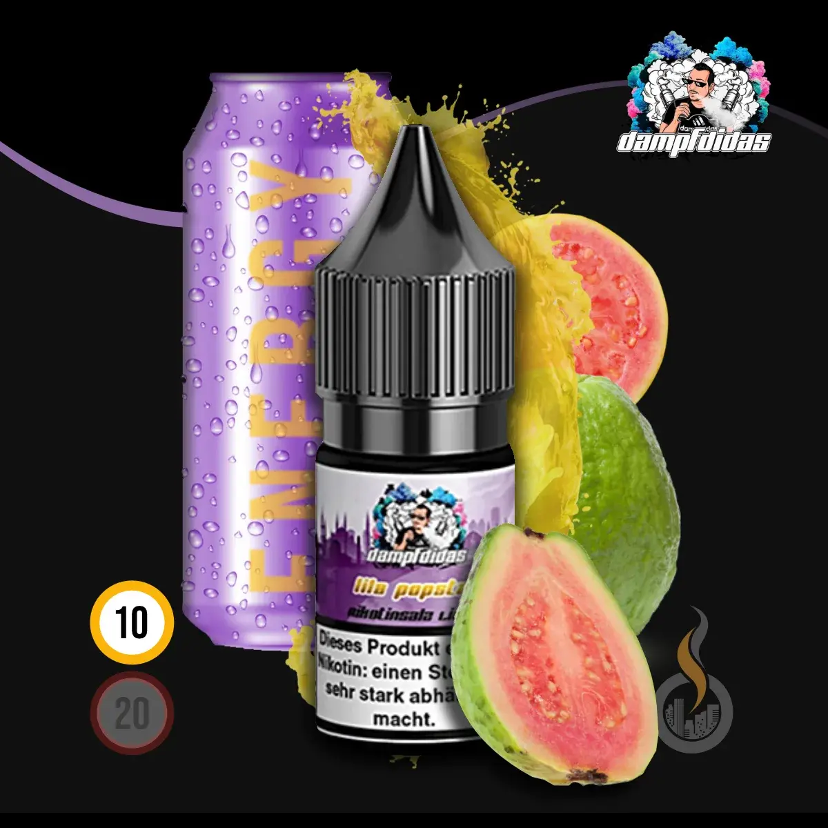 DAMPFDIDAS Lila Popstar Nikotinsalz Liquid – 10 ml