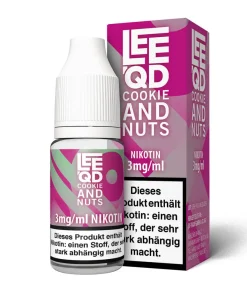 Alternative view of LEEQD – Cookie and Nuts (Nikotinliquid, 10 ml, 50% VG / 50% PG)
