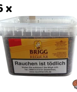 Alternative view of 6x Brigg Regular Pfeifentabak (Golden Virginia Tabak) Eimer à 350g