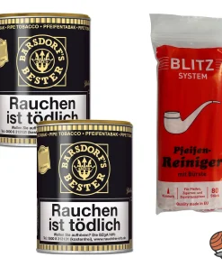 2x Käpt´n Barsdorf´s Bester Yellow – Vanilla Pfeifentabak 160g Dose + Pfeifenreiniger