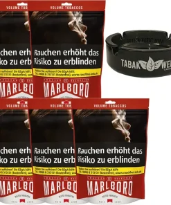 Alternative view of Marlboro Crafted Selection 5 x 90g mit Glasaschenbecher