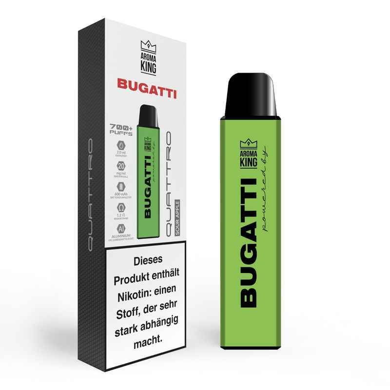 Sour Apple 20mg – Aroma King Bugatti Quattro E-Shisha