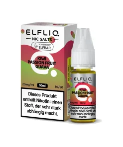ELFBAR ELFLIQ 10ml – Kiwi Passion Fruit Guava Nikotinsalz 20mg
