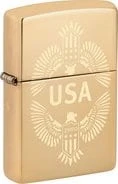 ZIPPO messing poliert graviert „USA“ 60006962