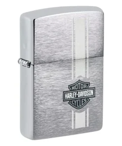 Alternative view of ZIPPO chrom gebürstet Harley Davidson 60006098