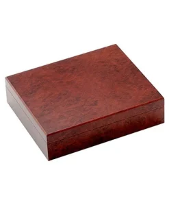 Humidor aus Wurzelholz in kirschbaumrot matt