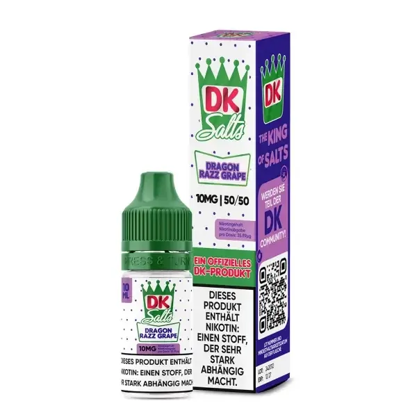 DK Salts Nikotinsalz Liquid – Dragon Razz Grape 10ml