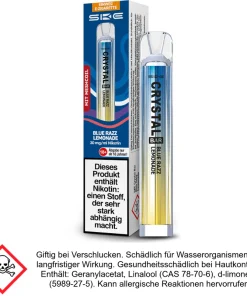 SKE – Crystal Bar Einweg E-Zigarette – Blue Razz Lemonade 20 mg/ml