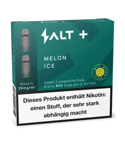 Alternative view of Salt Plus Melon Ice Pod E-Zigarette Vape Liquid (2x2ml)