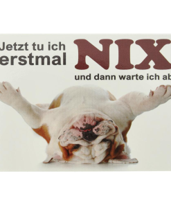 Alternative view of Kühlschrankmagnet Jetzt tu ich erstmal NIX und dann warte ich ab. 9×6,5cm