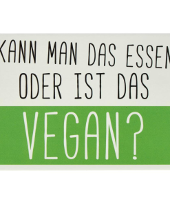 Alternative view of Kühlschrankmagnet KANN MAN DAS ESSEN ODER IST DAS VEGAN? 9×6,5cm