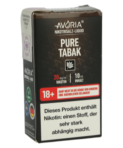 Alternative view of Avoria Nikotinsalz Liquid Pure Tabak 20mg