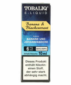 Tobaliq E-Liquid Banana & Blackcurrant 10ml 6mg