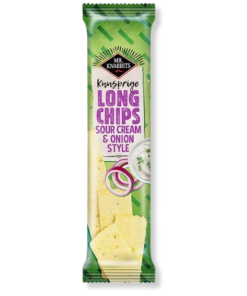 Alternative view of Mr. Knabbits Long Chips Sour Cream & Onion Style 75g
