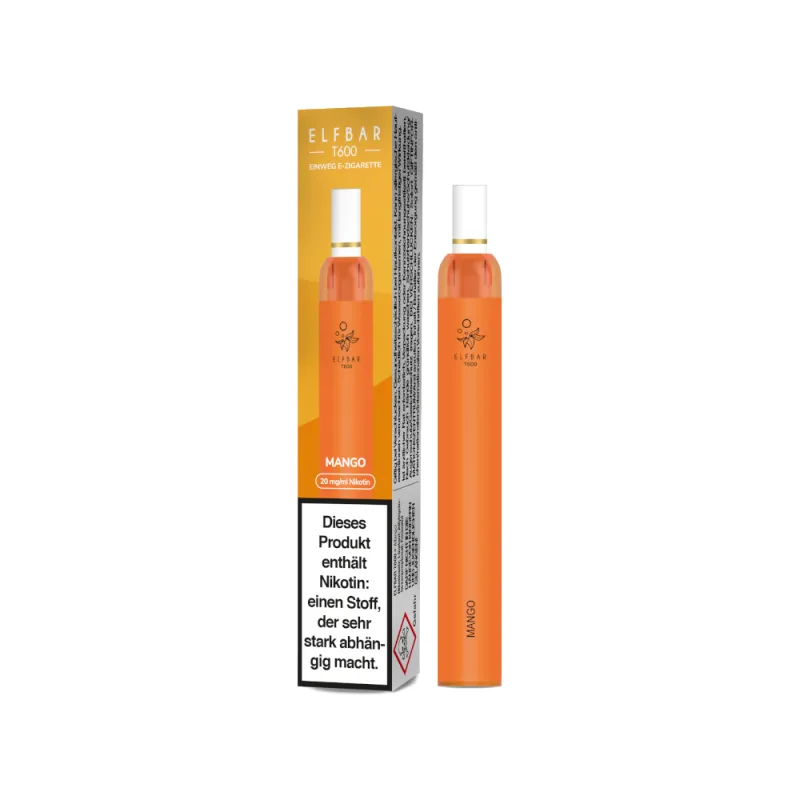 Elfbar – T600 Einweg E-Zigarette – Mango 20 mg/ml – Bild 2